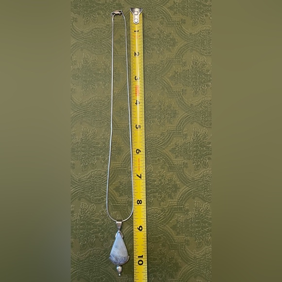 Moonstone pendant necklace sterling silver - Picture 3 of 4